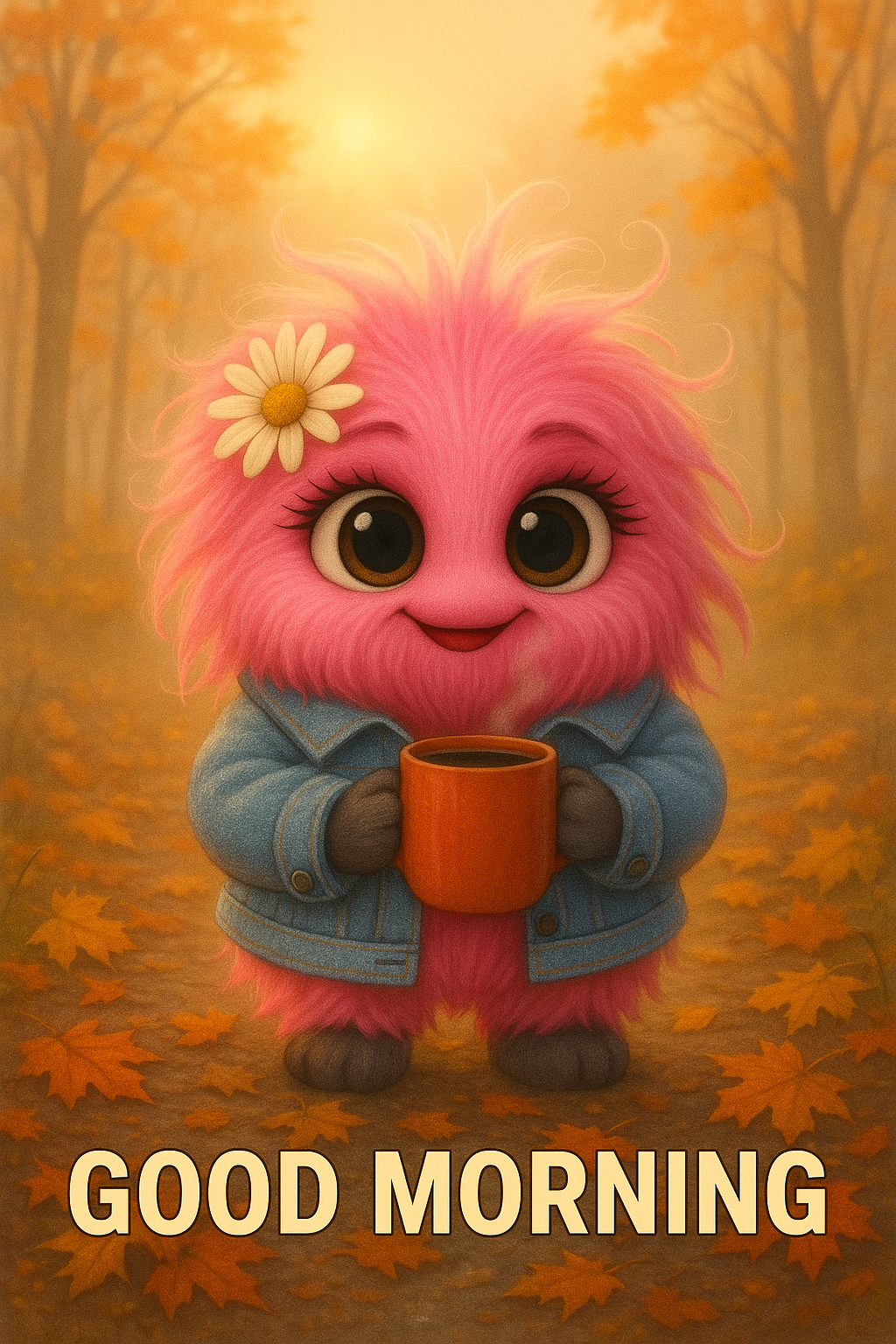 🍂 Morning Monster Autumn Pack – Cozy 10-Image Digital Collection