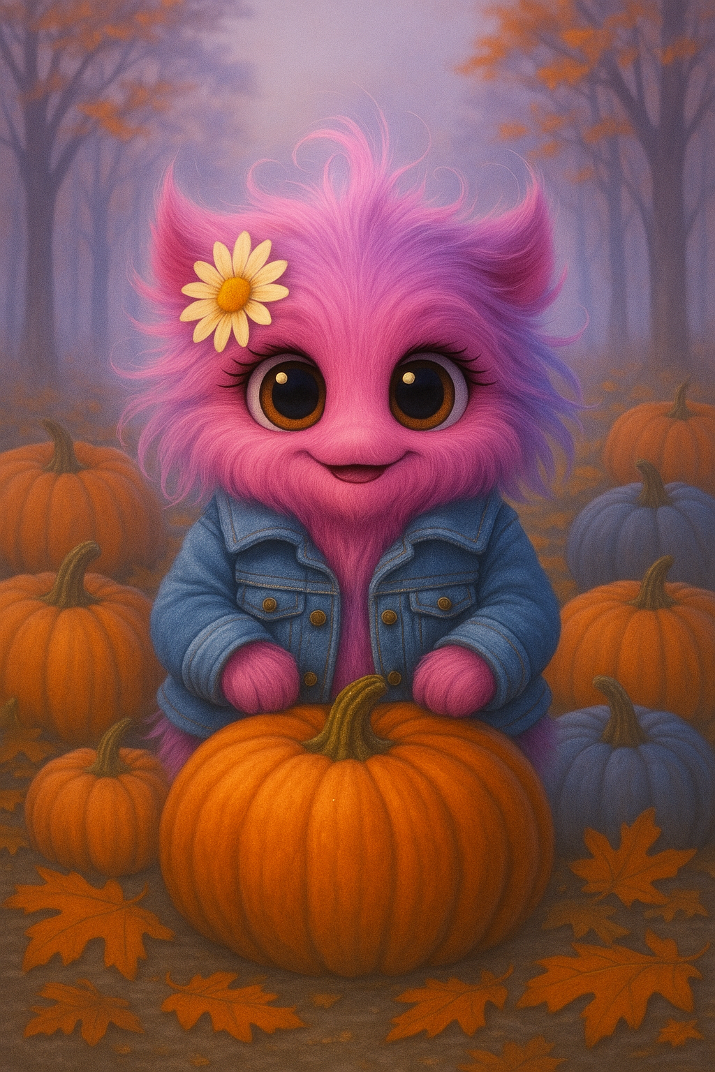 🍂 Morning Monster Autumn Pack – Cozy 10-Image Digital Collection