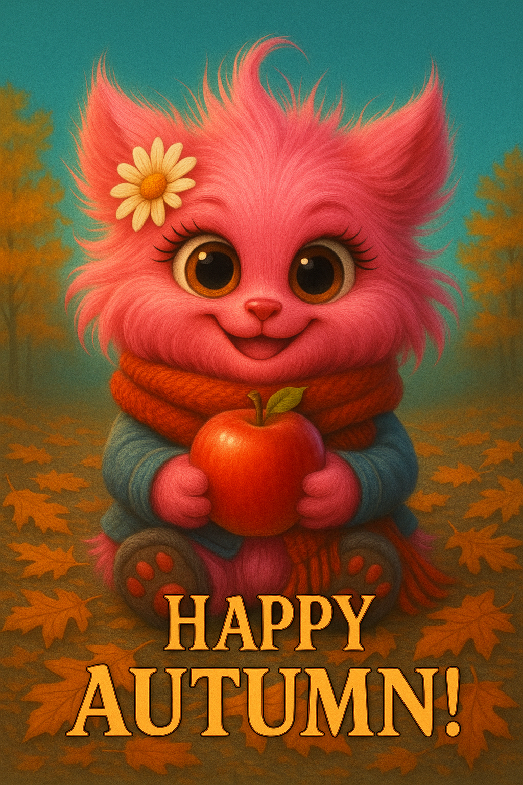 🍂 Morning Monster Autumn Pack – Cozy 10-Image Digital Collection