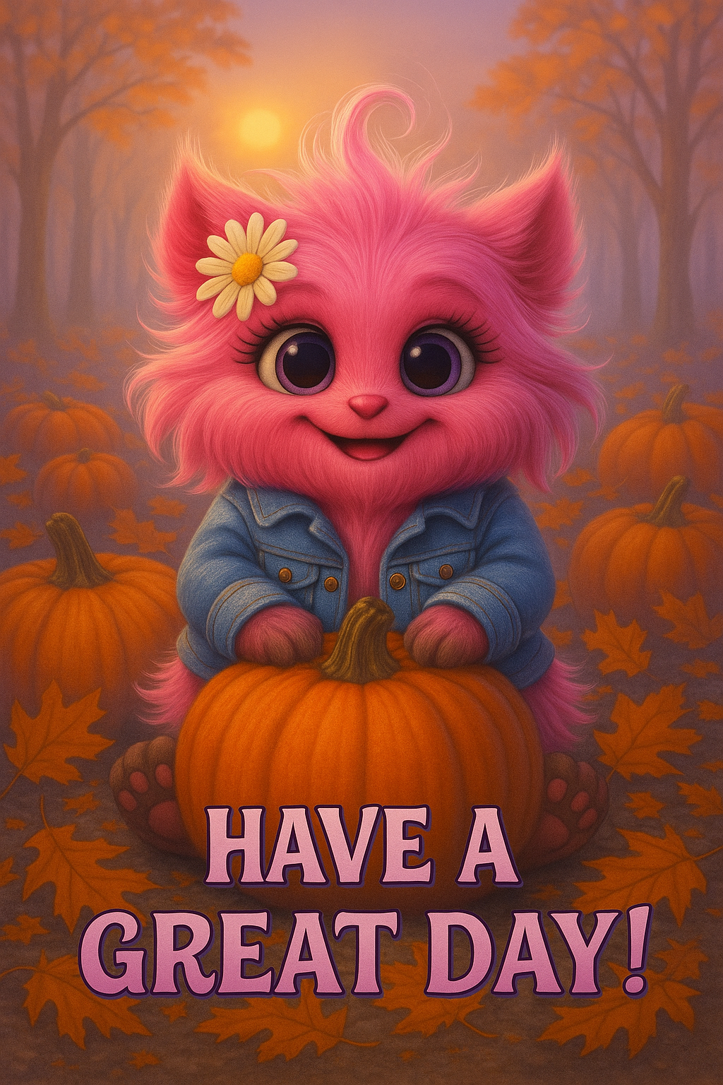 🍂 Morning Monster Autumn Pack – Cozy 10-Image Digital Collection