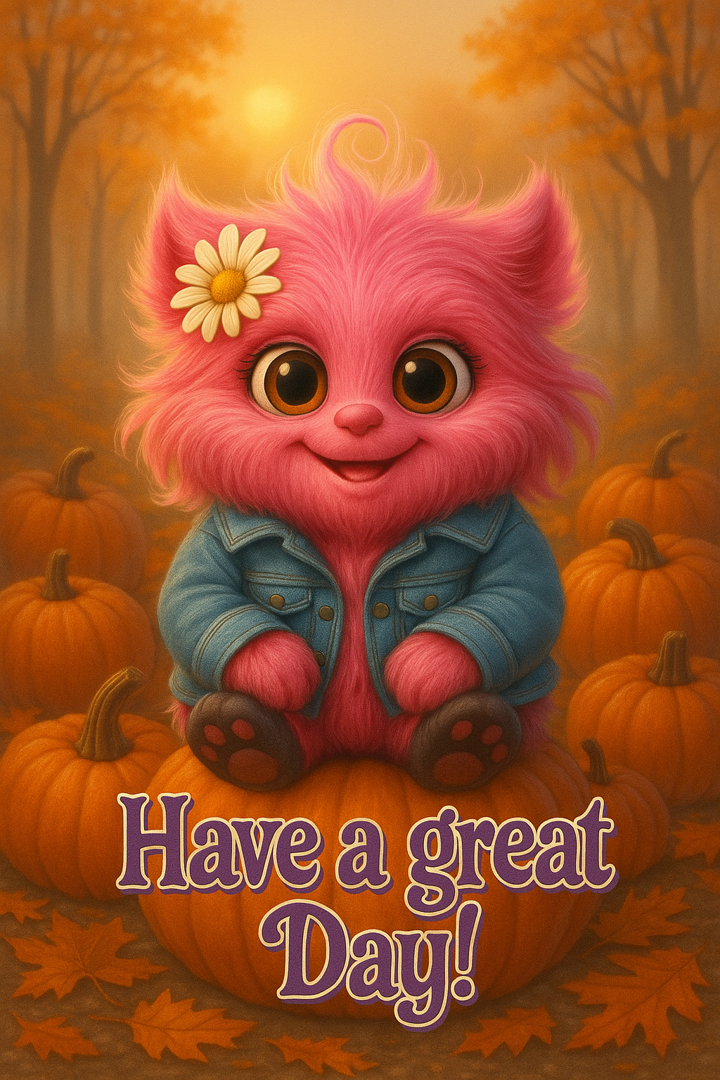 🍂 Morning Monster Autumn Pack – Cozy 10-Image Digital Collection