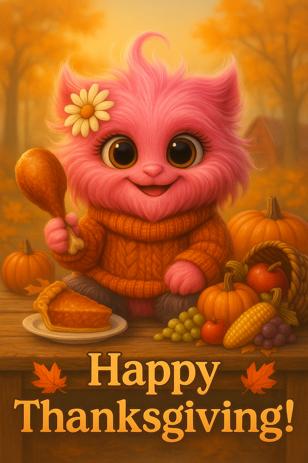 🍂 Morning Monster Autumn Pack – Cozy 10-Image Digital Collection